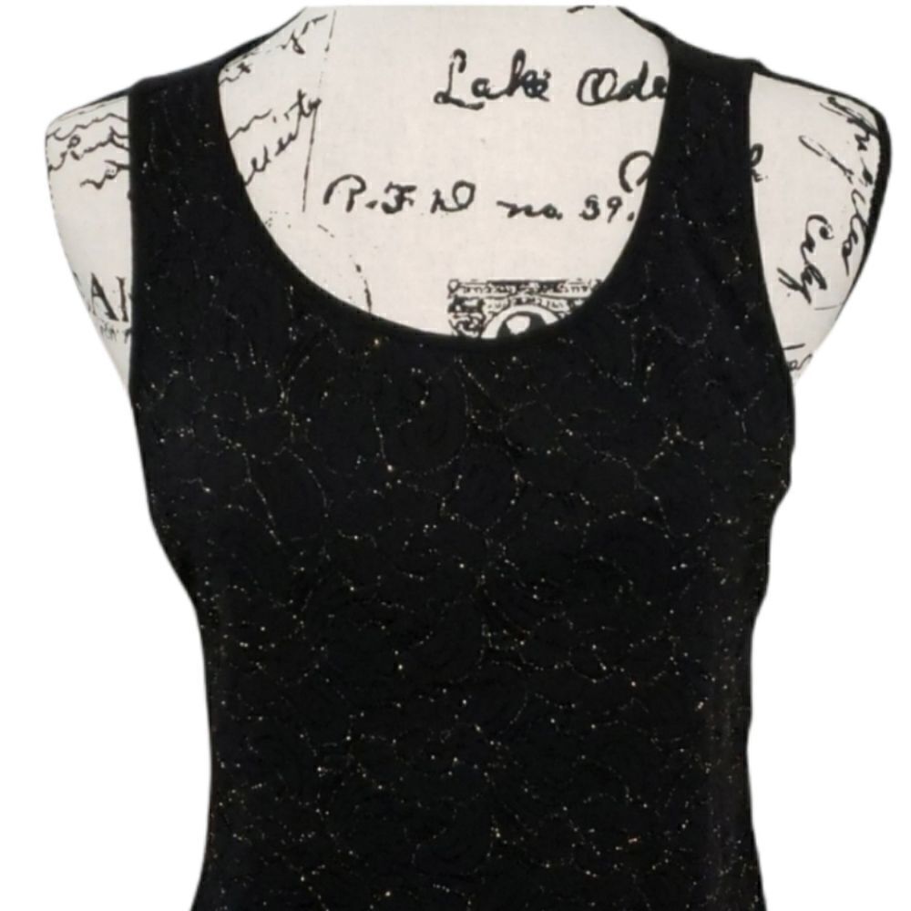 Loft sparkly gold detail tank